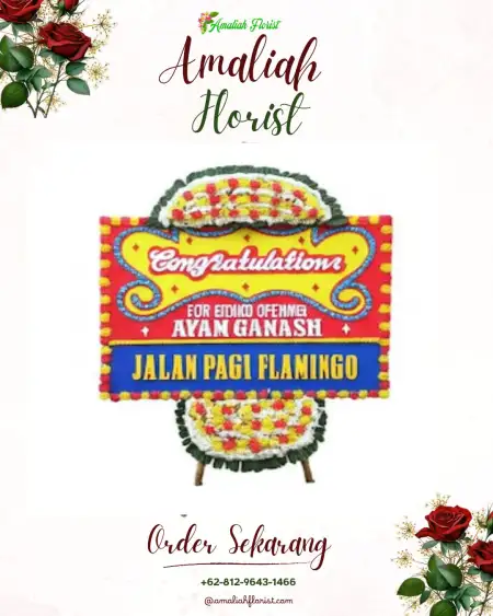 Sewa Papan Bunga Topiyai